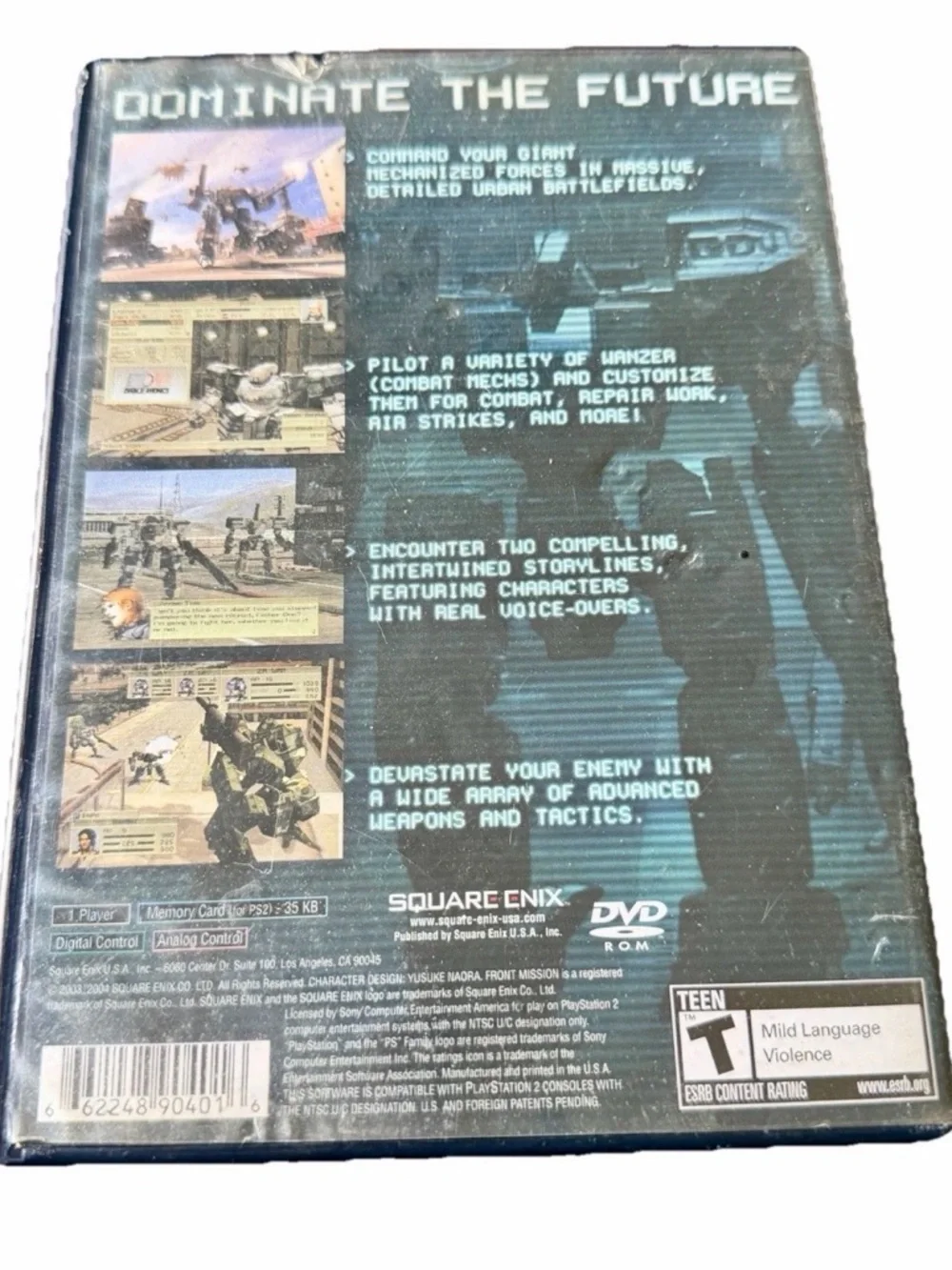 Front Mission 4 (Sony PlayStation 2 PS2, 2004) Includes 8MB‎ Memory Card.